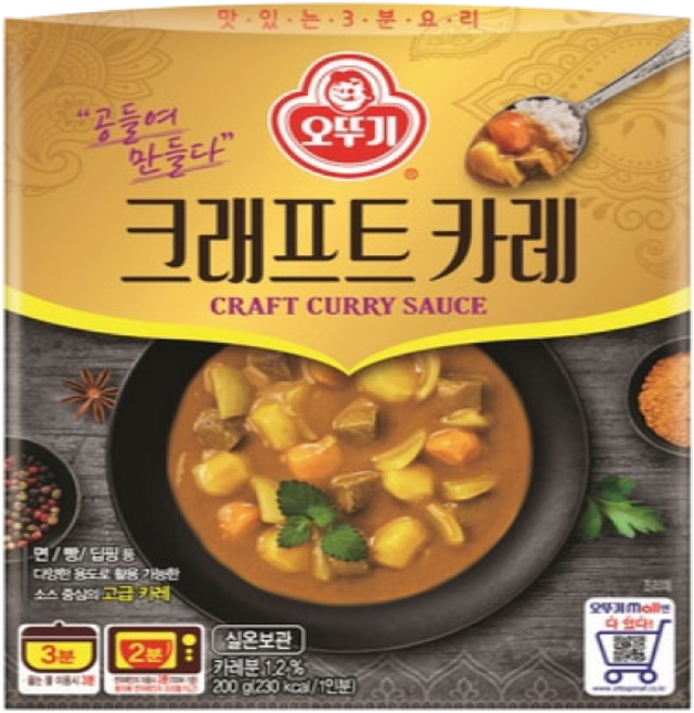 오뚜기 크래프트 카레, 1개, 200g