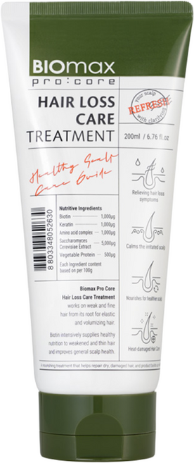 바이오맥스 무실리콘 단백질 트리트먼트 헤어팩, 2개, 200ml