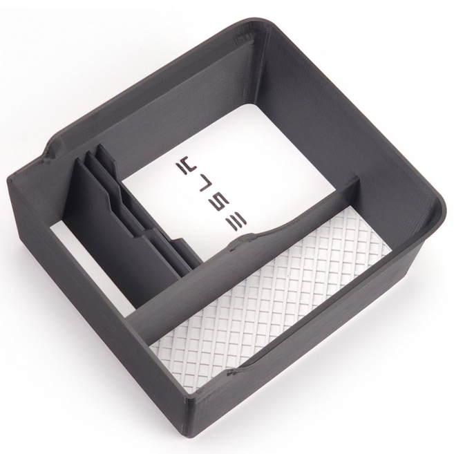 핏콘 테슬라 모델 Y 주니퍼 전용 콘솔 트레이, 2. 중앙, 2. 화이트_블랙