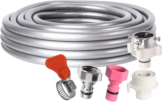 와이넷 꼬이지않는말랑이물호스10M+연결키트, 1개