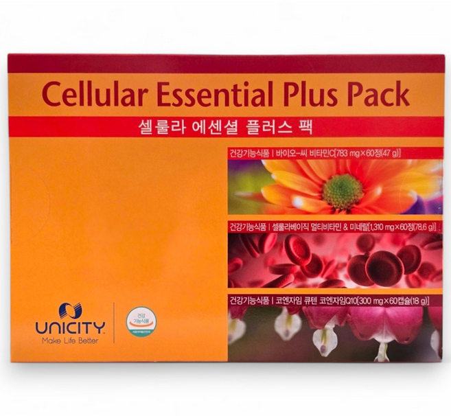 유니시티 셀룰라 에센셜 플러스 팩 바이오씨 셀룰라베이직 코엔자임큐텐, 1개