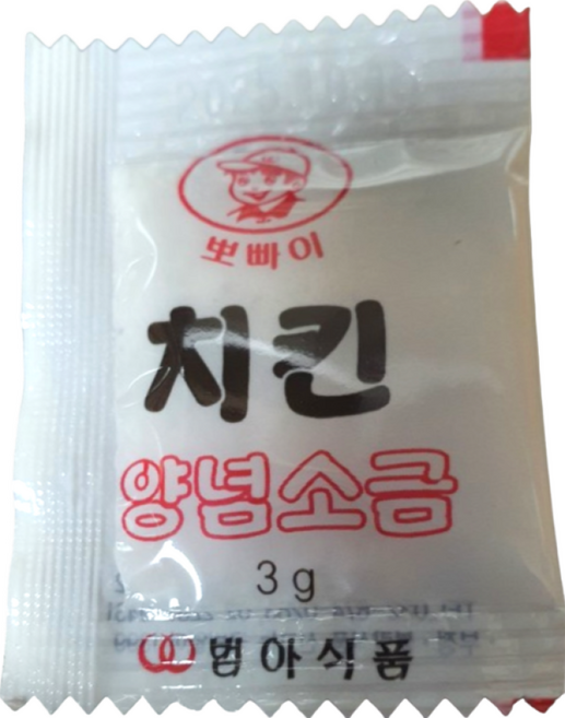 뽀빠이 치킨양념소금3gx200ea 1봉., 1200개, 3g