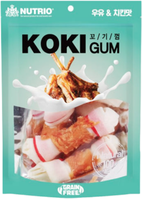 뉴트리오 꼬기껌 치킨딩고껌 6p / 15P 1개