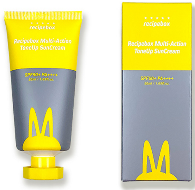 레시피박스 멀티액션 톤업 선크림 SPF50+ PA++++, 50ml, 1개