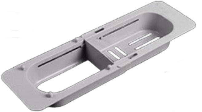 픽네스트 싱크대 길이조절 보조트레이 건조 물빠짐 거치대 3color, 1개, 화이트