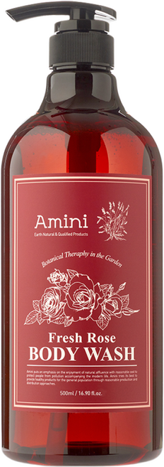 아미니 플라워테라피 바디워시 프레쉬로즈, 1개, 500ml