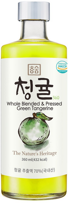 청숨 통째로 갈아만든 청귤, 360ml, 1개