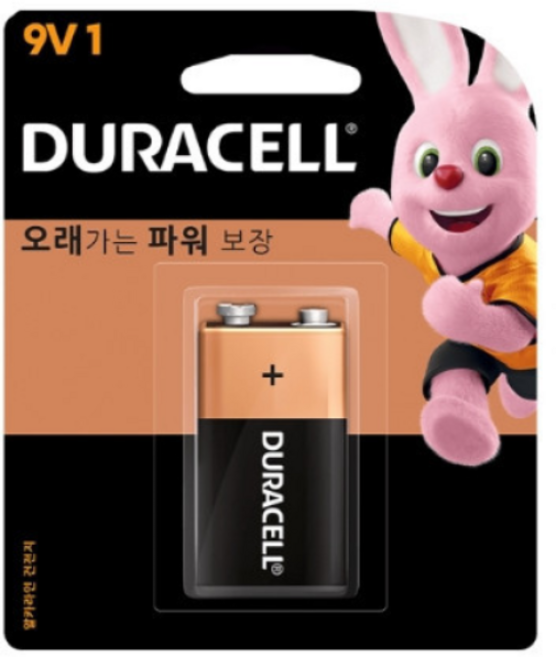 듀라셀 알카라인 건전지 9V 1개입 2개