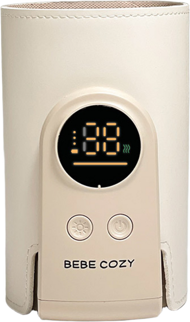 베베코지 휴대용 보틀 분유 젖병 워머 액상 데우기, 1개, 베이지