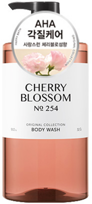 해피바스 오리지널 컬렉션 바디워시 체리블로섬향, 910g, 1개