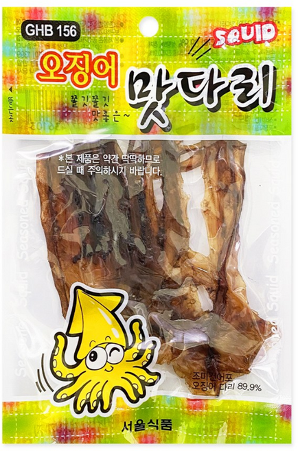 서울식품 맛다리 조미오징어 미니대왕발, 30개, 18g