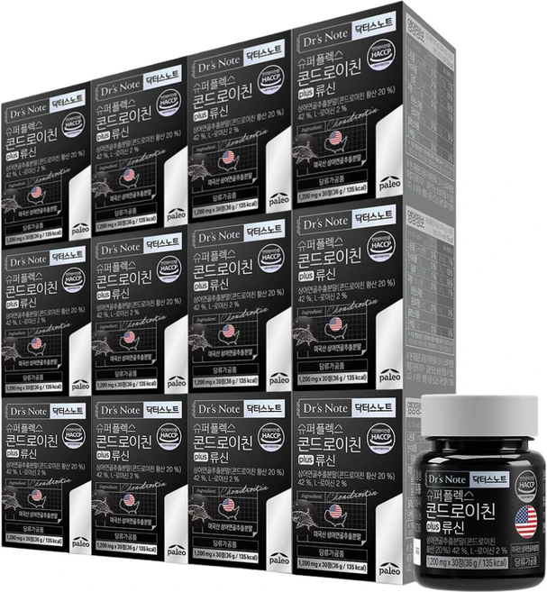 팔레오 닥터스노트 콘드로이친 류신, 36g, 12개 - 쿠팡
