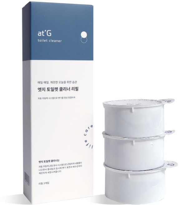 엣지 토일렛 클리너 리필, 3개, 60g