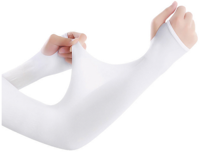 [1+1] 오니어 쿨 팔토시 양손 UV 자외선차단 골프 냉감 (손목형/손등 커버형) 남성/여성 공용, 2개, 손등 쿨토시 화이트