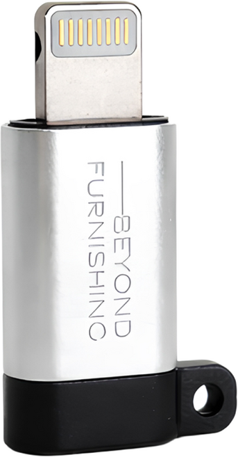 비욘드퍼니싱 C to 8핀 라이트닝 아이폰 변환 데이터 전송 전용, 1개, 실버블랙, 32m