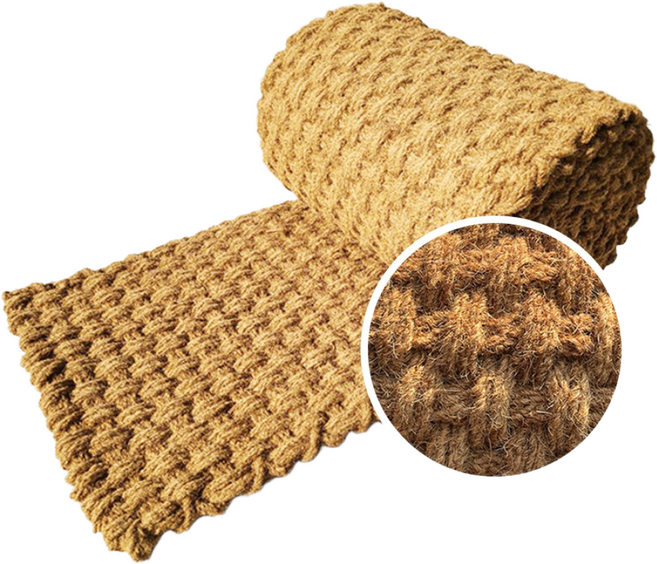 하루조경 폭 1m 길이 1 m 야자 매트 야자수 매트 (두줄 꼬임 이중 합사), 1개