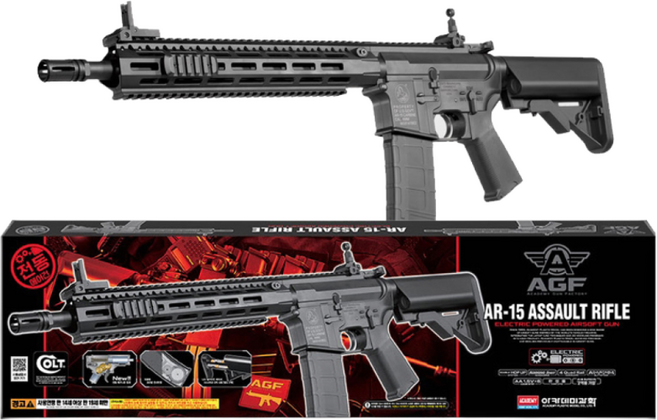 아카데미과학 전동 비비탄총 AR-15, 1개, 단품