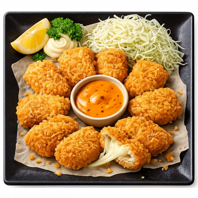 고민밥상 갓 튀긴 치즈 크런치 치킨 330g + 저크딥소스 40g 증정 에어프라이기 아이간식 집반찬, 1개