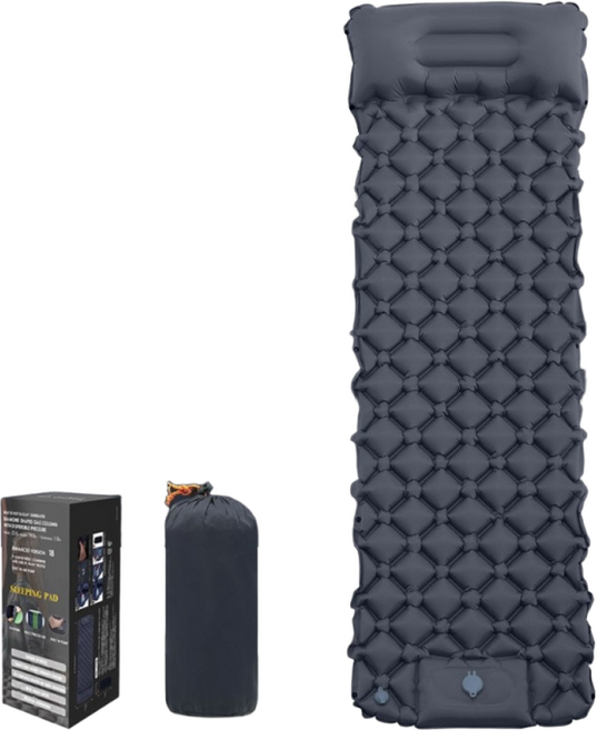 호프너 초경량 일체형 펌프 내장형 캠핑 차박 에어매트 전용 파우치, 네이비