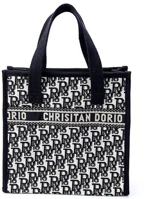 보브온 미니 린넨 에코백 여성 체크 미니 토트백 체크무늬 손가방