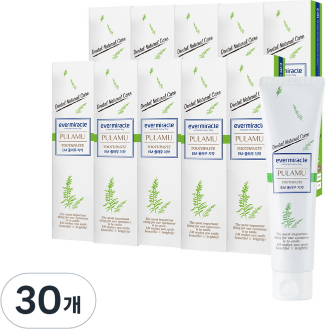 풀라무 EM 치약, 150g, 30개