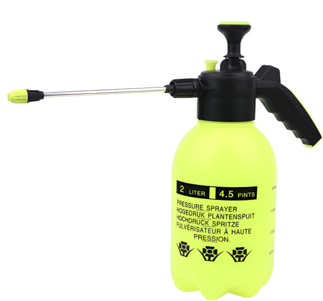 [압축 분무기] 플랜비 고압 분사기 원예 화분 에어컨청소, 노즐포함 형광 2L, 1세트
