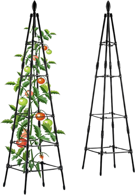 꽃 지지대 식물 오이 토마토 포도 넝쿨 화초 화분 지주대, 2.1세트