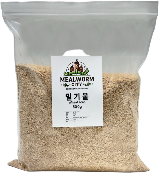 밀웜씨티_밀기울(소맥피) 500g(1개) 1kg(500g 2개), 1개