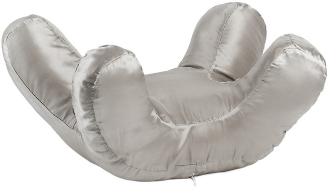 모노랩 눈주름 방지 베개 얼굴 눈밑 자국 압박 경추 옆잠 수면 뒤척임, 그레이, 1개