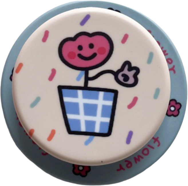 레모토 맥세이프 스마트톡 일러스트 그립톡 자석 거치대, 02.플라워팟