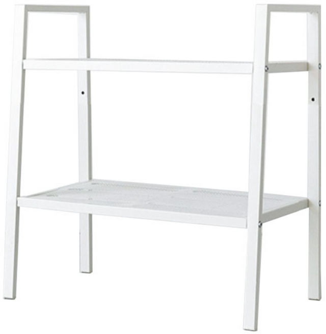 리에노 철제선반 600 넓은 2단, 흰색