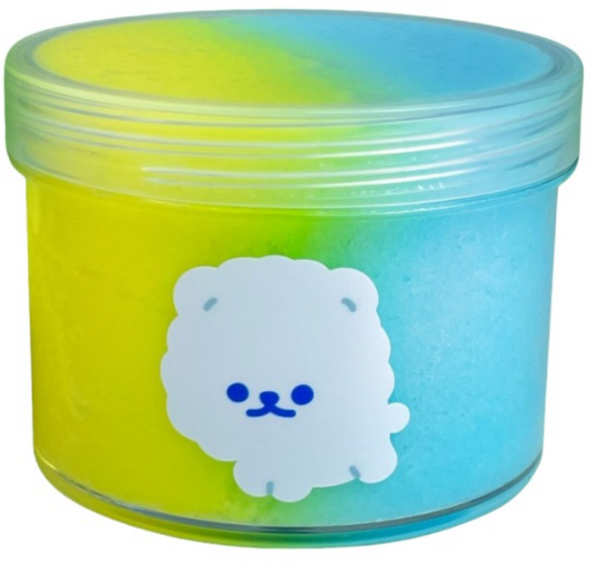 젤리블리스 클라우드 스노우 슬라임 230g, 옐로우 + 파랑, 1개