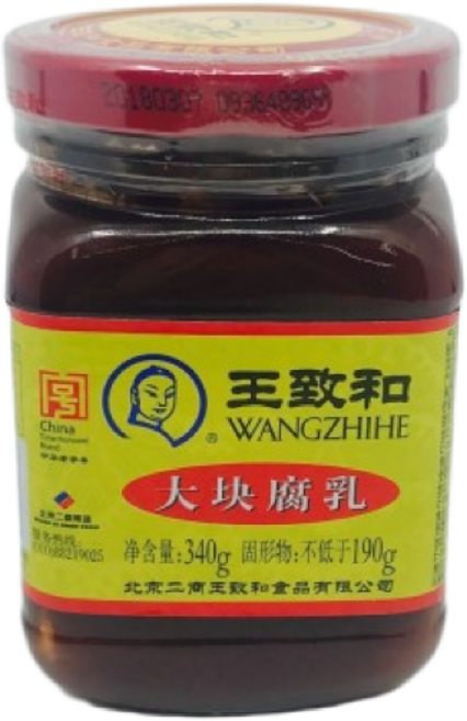 왕즈허 빨간두부, 340g, 1개
