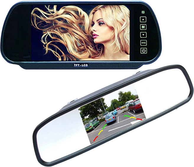 룸미러 모니터 후방 카메라 모니터 5인치 FULL HD LCD 모니터, 5인치 룸미러형