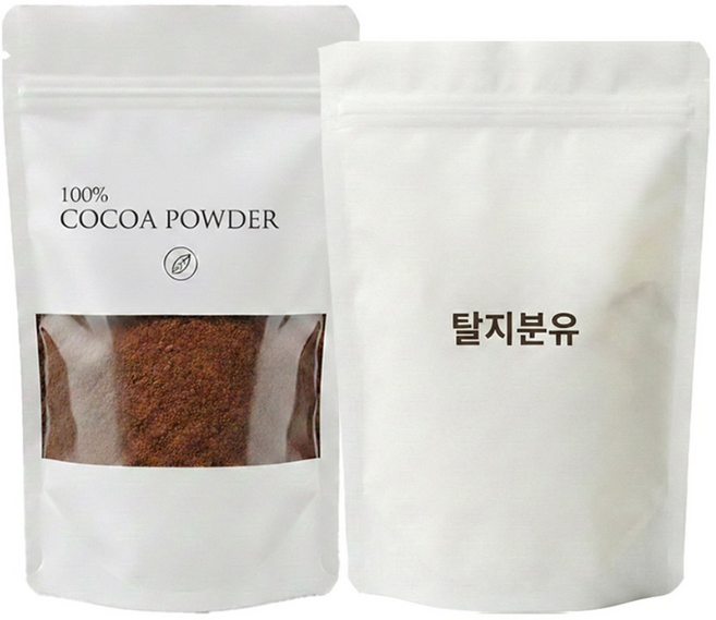 오브쿠킹 탈지분유 100g+무가당 코코아 파우더 80g 베이킹 두쫀쿠 재료 세트, 1개, 180g