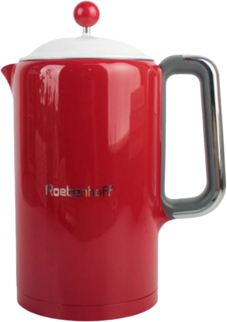[본사정품]레벤호프 전기포트 온도조절 커피포트 무연마 스테인리스 주전자 1.5L, 레드