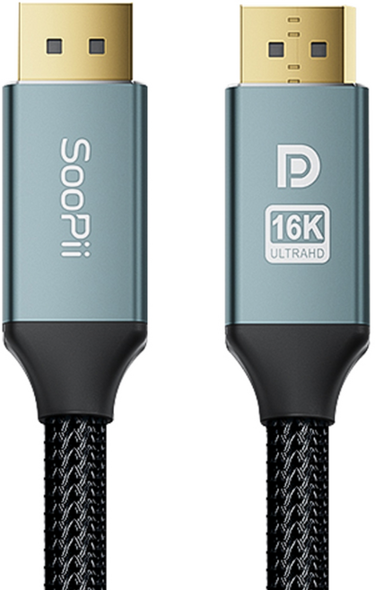 Soopii VESA 16K DP to DP 2.1 케이블 DP80, 1개, 2m
