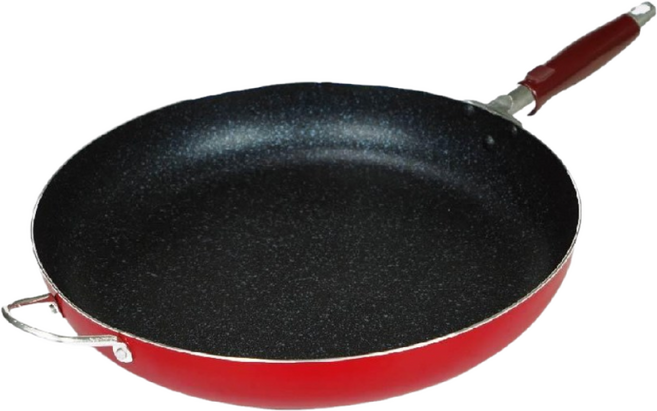 퀸센스 쿡앤쿡 업소용 국내산 5중코팅 튀김팬 볶음팬 후라이팬 궁중팬 업소용팬 식당용팬 1개, 후라이팬(전판)36cm