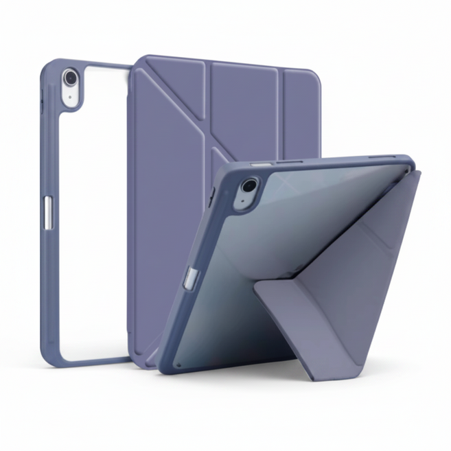 ipad 變形筆槽 筆槽保護套 a2757, 薰衣草紫,ipad 10代, 1個