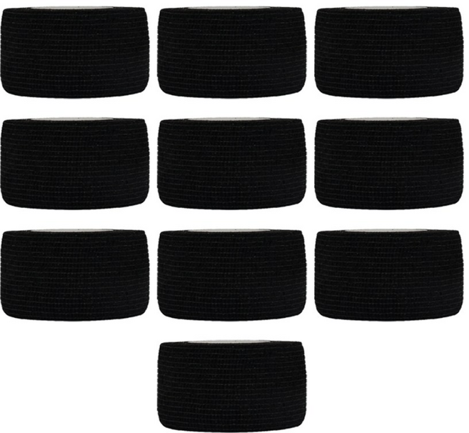 슈슈펫 반려동물 자가접착 일회용 붕대형 강아지 신발 10개, 1세트, 블랙