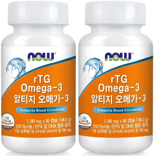나우푸드 알티지 오메가3, 90정, 2개 - 쿠팡