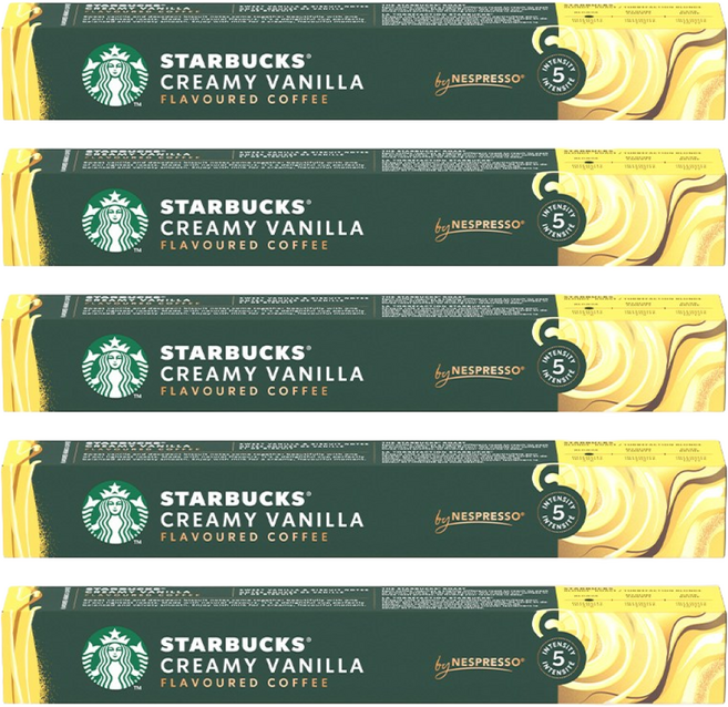 스타벅스 크리미 바닐라향 캡슐커피, 5.1g, 10개입, 5개
