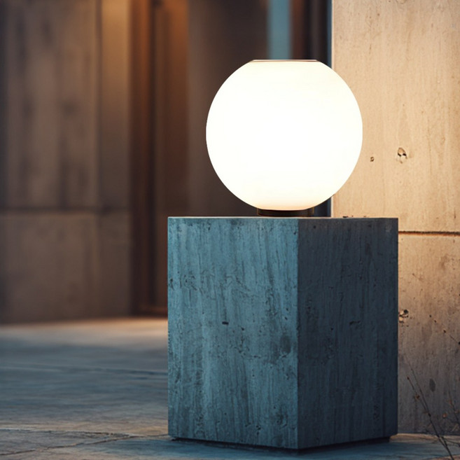 태양광 구슬등 문주등 대문등 호박등 태양열 전구 LED 테라스 조명 텅스텐 25호 원형받침, 노란빛