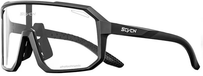 SCVCN 라이딩 스포츠 낚시 10초 변색 편광 변색 고글 (케이스없음), 블랙, 1개