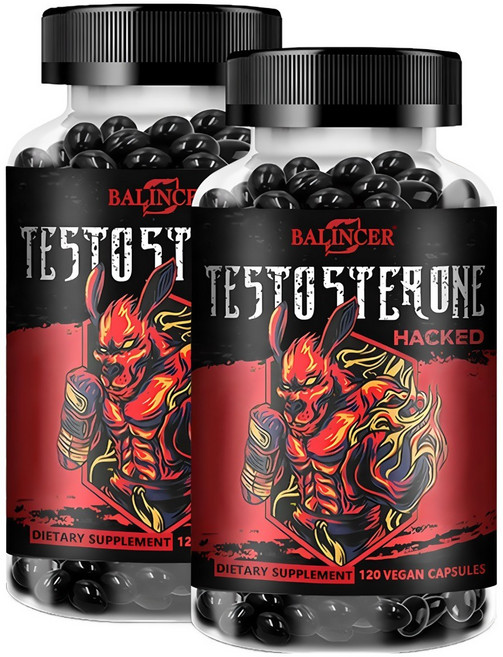 테스토스테론 부스터 테스트 지원 12-in-1 - 성능 에너지 부스터 성능 근육량 및 전반적인 건강을 개선하는 영양 보충제, 60캡슐, 1개, 60정
