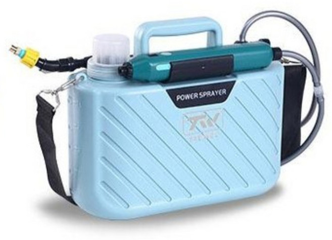 태월 충전식 전동분무기 고압분무기 농약분무기 휴대용 살포기, 블루, 1개