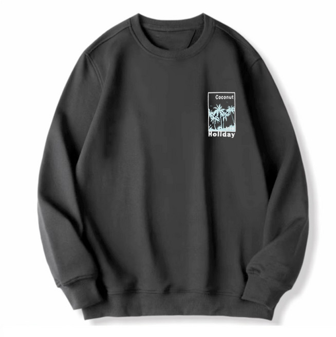 남성 맨투맨 빅사이즈 봄가을 편한 라운드 프린트 레터링 박시핏 긴팔 티셔츠 5XL 6XL 7XL 100-180KG 롱티 코디 외출 간절기