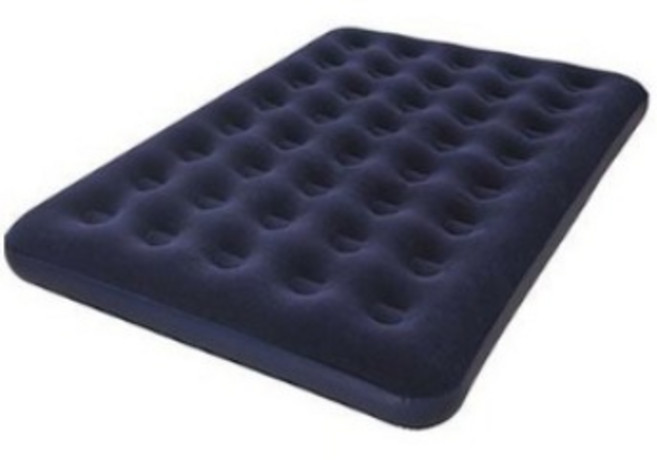 캠프빌리지 베스트웨이 에어매트+베개 2개+작은손펌프 세트, 블루