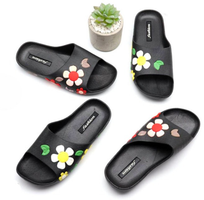 [SJshoes] 다용도 논슬립 PVC 쿠션 편한 꽃 슬리퍼 1805