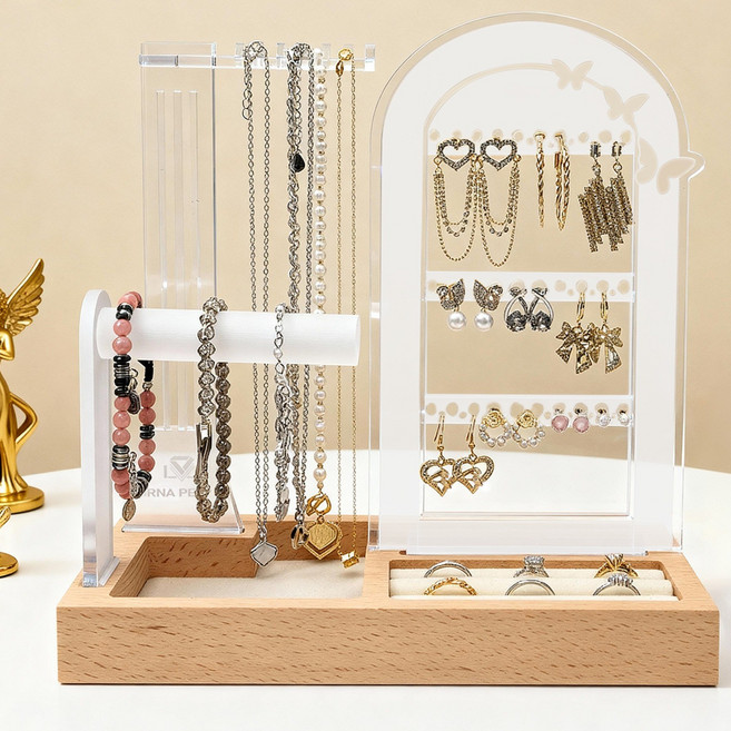 다용도 액세서리 수납 선반 귀걸이 목걸이 반지 진열대 주얼리 정리함
